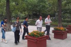 市旅游园林局节前检查栖霞山中秋、国庆工作